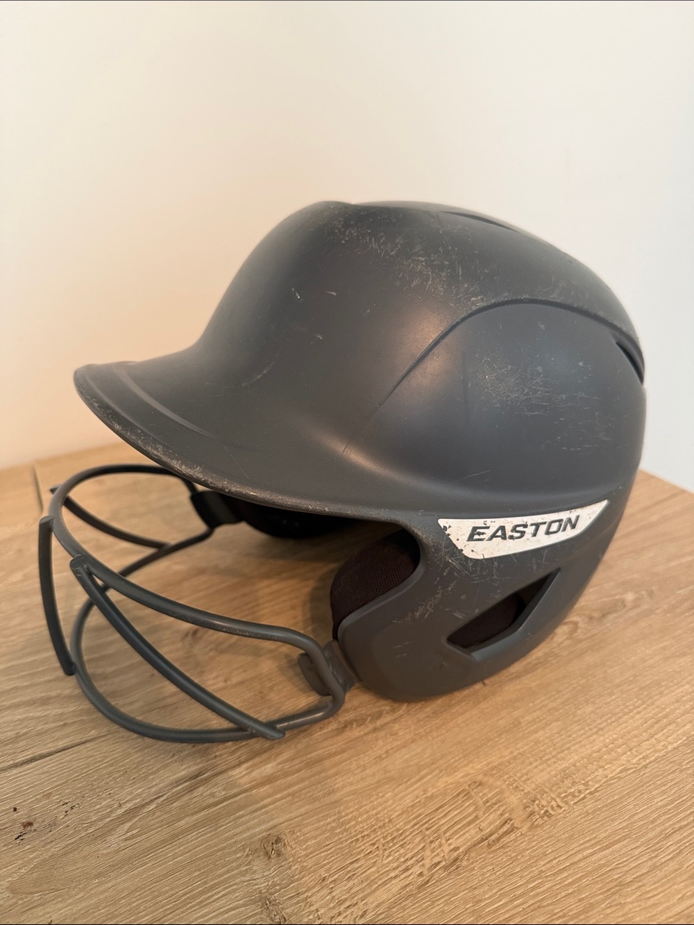 Easton Dark Gray T-ball Batting Helmet with Face Guard